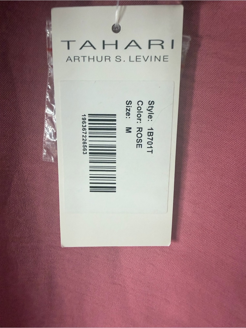 Tahari Rose Pink Button Detail Tunic - Picture 7 of 8